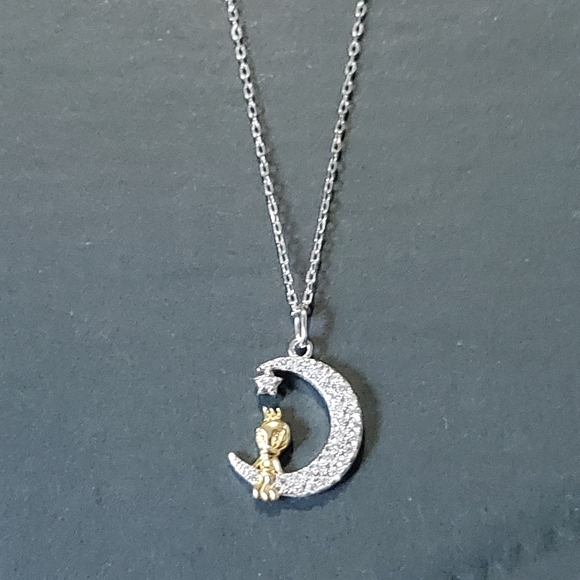 STERLING LOONEY TUNES TWEETY NECKLACE - Picture 2 of 2